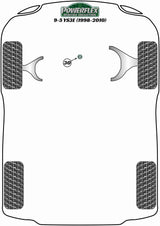 Saab 9-5 YS3E (1998-2010) Front Anti Roll Bar Mounting Bush 18mm