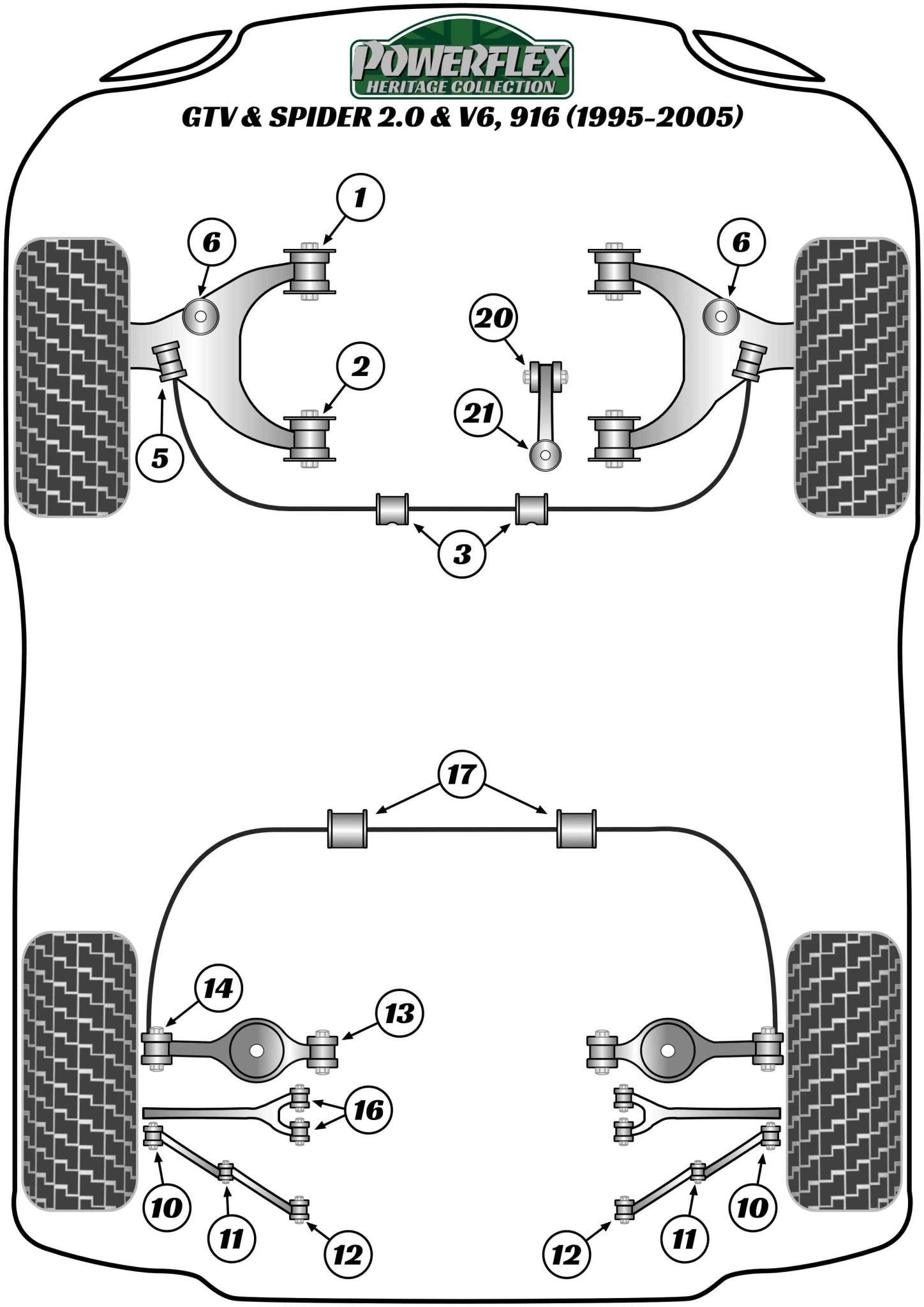 Alfa Romeo Engine Mount Stabiliser to Chassis Bush