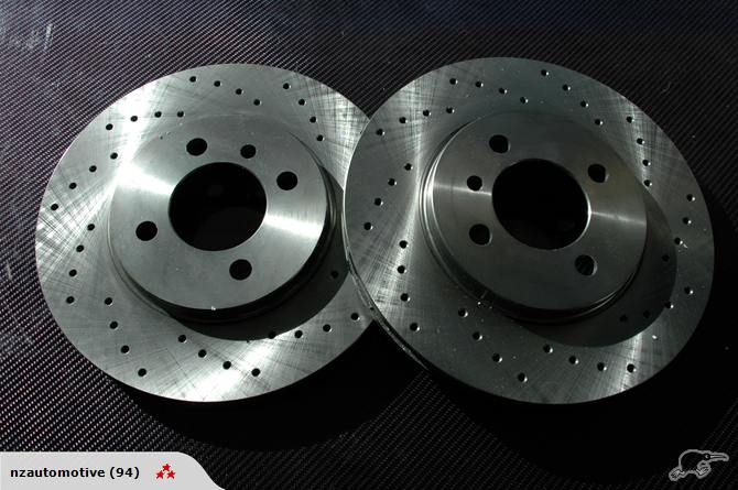 BMW E30 zimmermann crossdrilled brake rotors