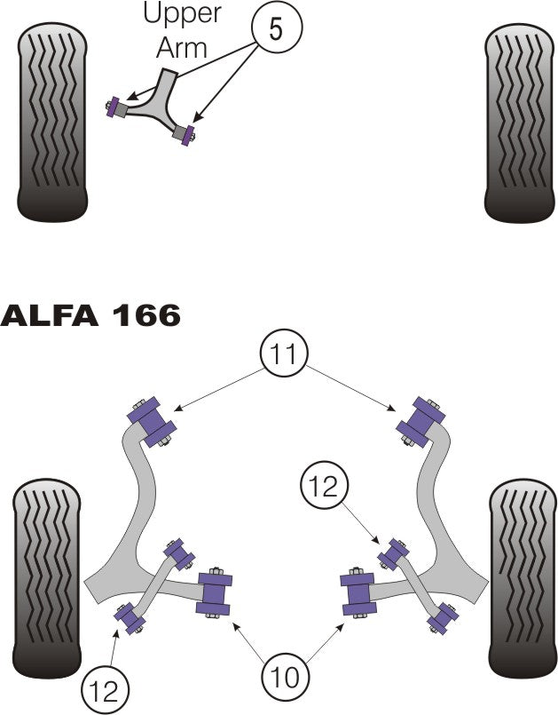 Alfa Romeo Front Upper Arm Bush