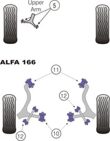 Alfa Romeo 166 (1999-2007) Rear Wishbone Rear Bush