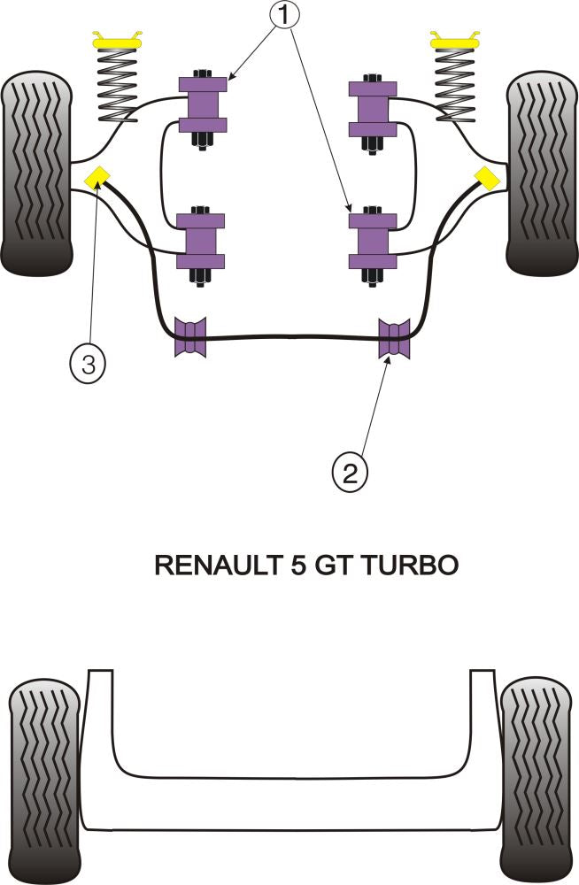 Renault Front Anti Roll Bar Inner Mount 21mm