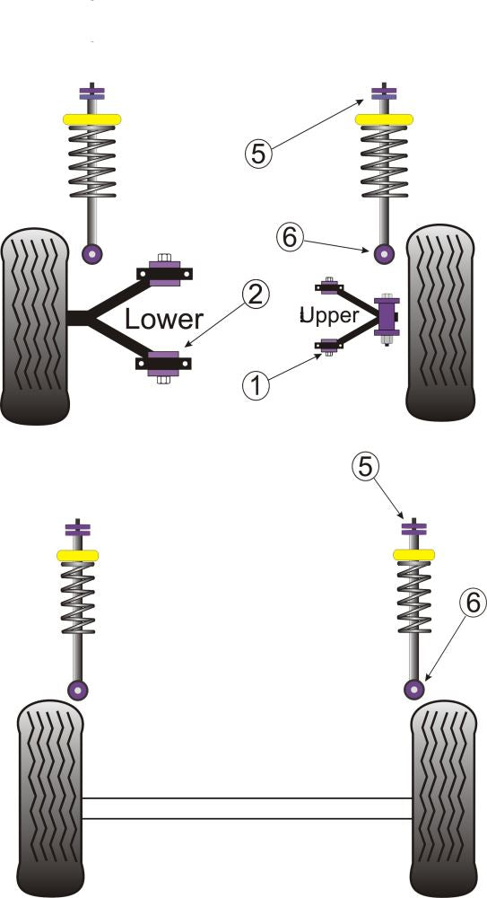 Saab Rear Spring Link Front Bush