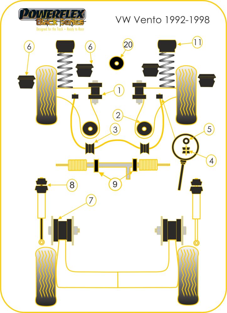 Volkswagen Rear Beam Mounting Bush