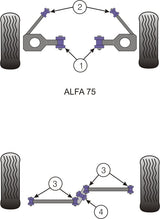 Alfa Romeo Alfetta, Giulietta, GTV6 Type 116 , 75  Rear Watts Linkage Arm Bush
