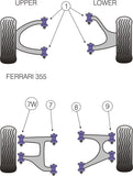 Ferrari 355 (1994-1999) Front Upper and Lower Wishbone Inner Bush