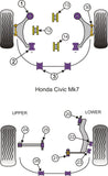 Honda Rear Upper Arm Outer Bush, Camber Adjustable