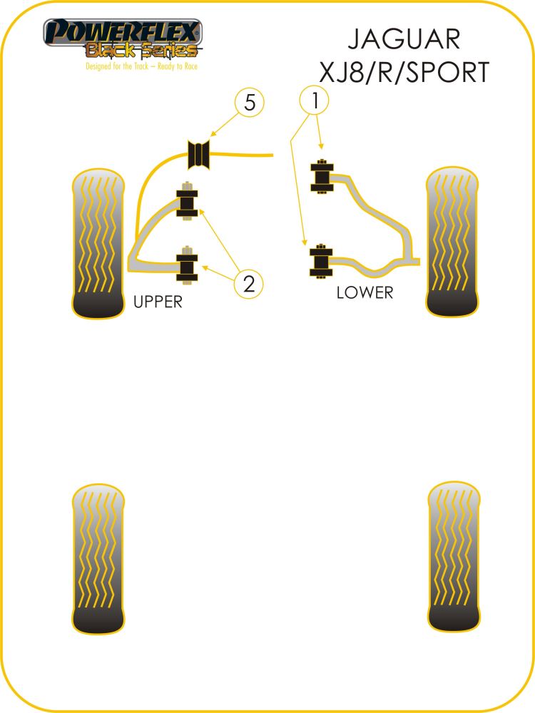 Jaguar (Daimler) XJ8, XJR, XJ Sport - X308  Front Anti Roll Bar Bush 31mm