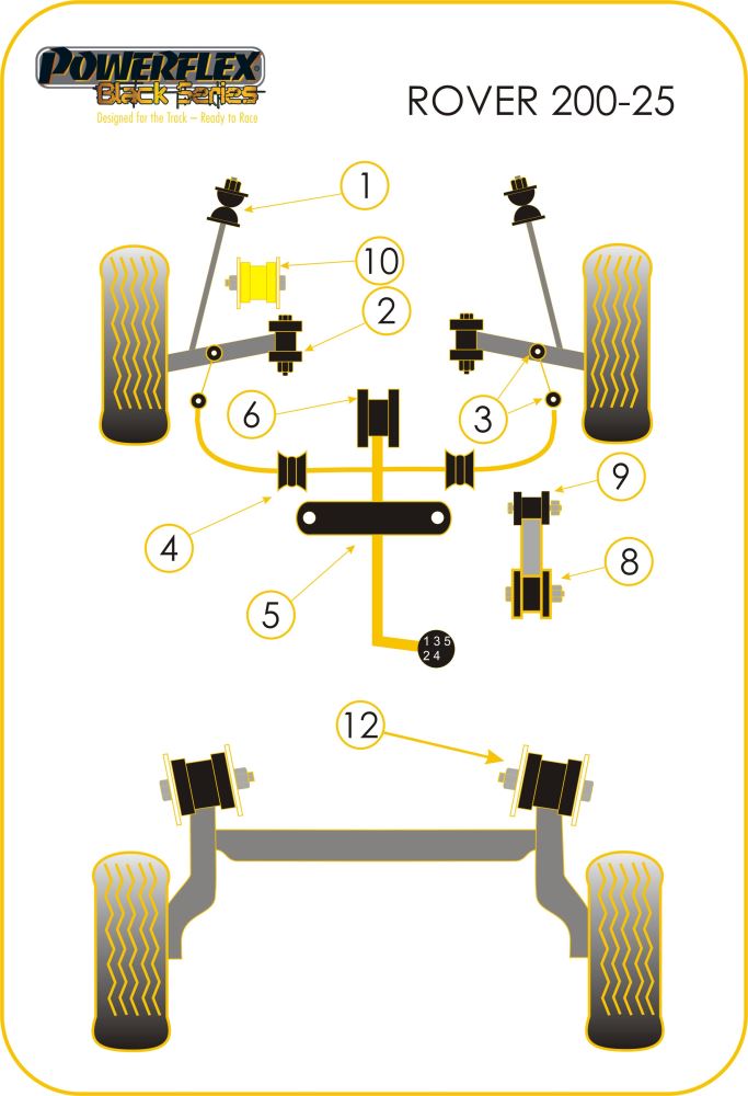 Front Inner Track Control Arm Bush