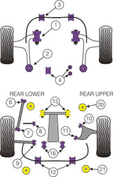 Rear Anti Roll Bar Link Rod To Lower Arm