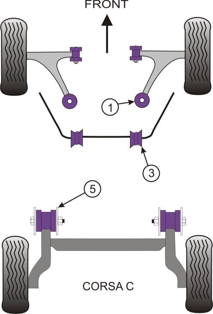 Vauxhall / Opel Gearbox Mount Insert