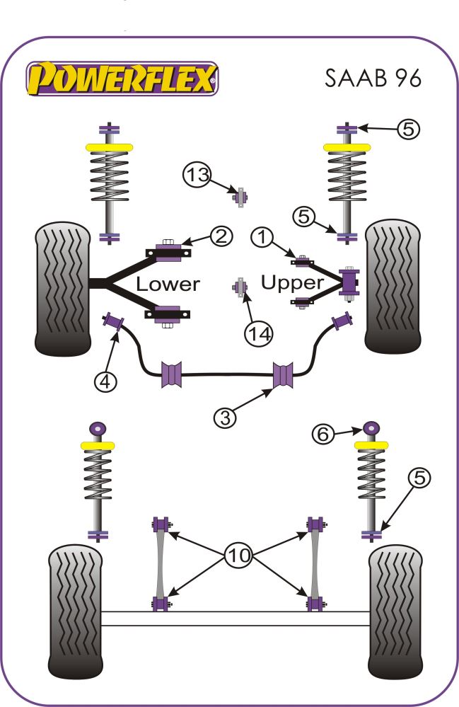 Saab Shock Absorber Bottom Mounting