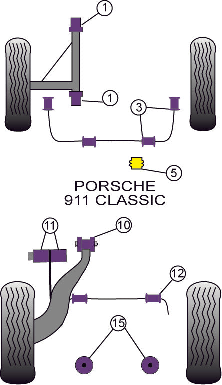 Porsche Front Anti Roll Bar Bush 20mm