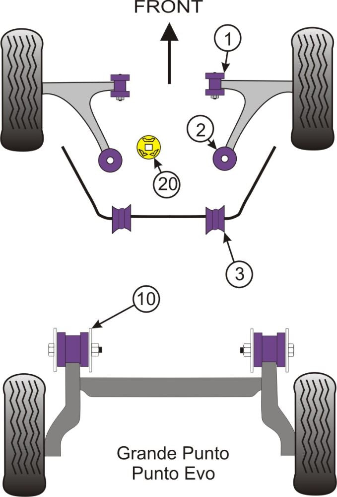 Lower Rear Engine Mount Insert