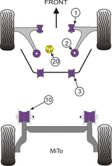 Lower Rear Engine Mount Insert