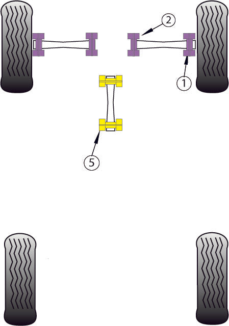 Autobianchi A112 inc Abarth (1969 - 1986) Front Track Control Arm Outer Bush