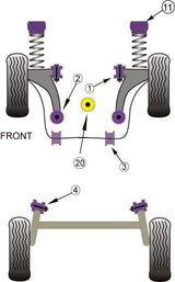 Lower Engine Mount Large Bush (Tuned/Track)