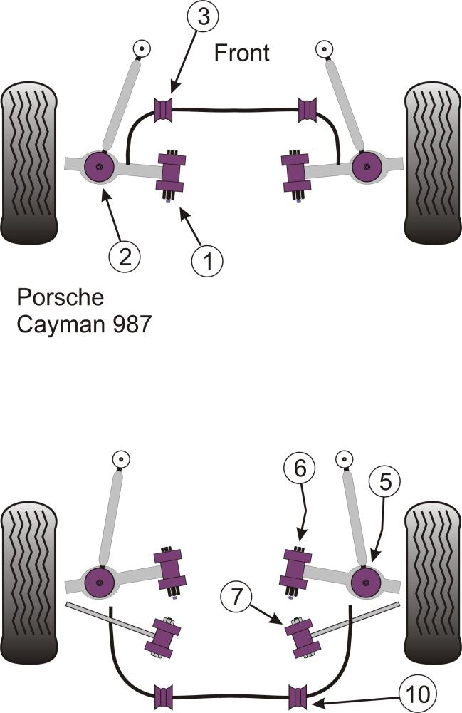 Porsche Track Control Arm & Bush Kit