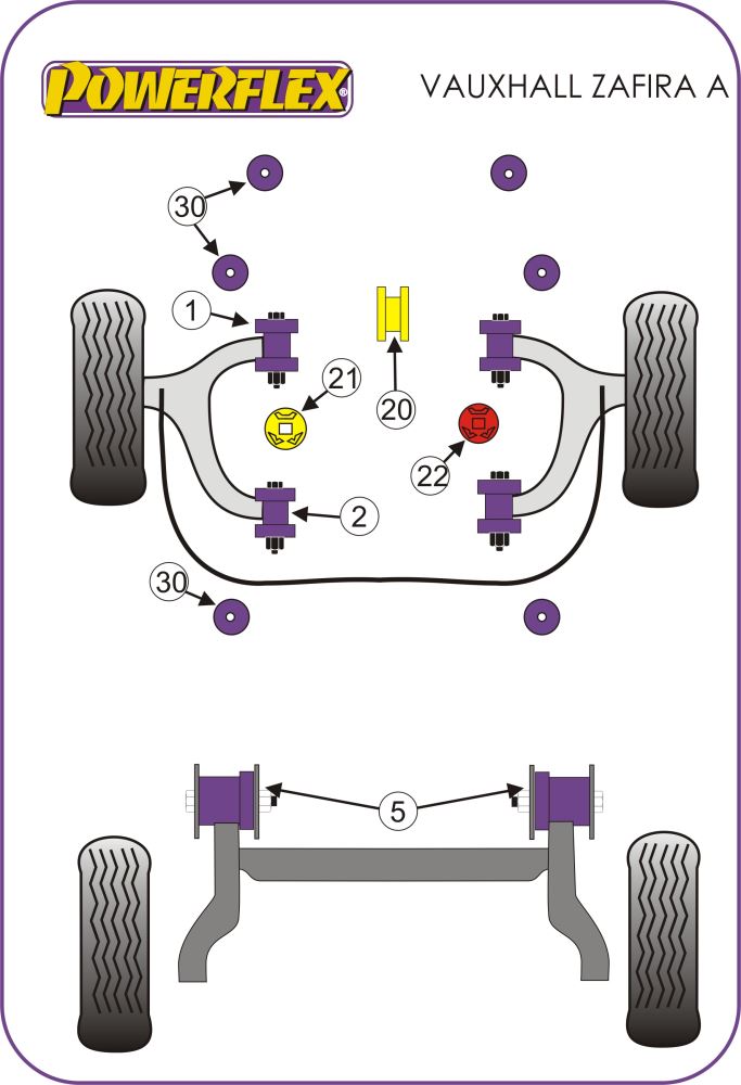 Vauxhall / Opel Rear Beam Mounting Bush