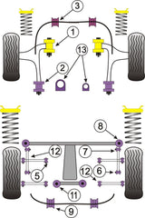 Subaru Rear Subframe-Front Outrigger To Chassis Left Side