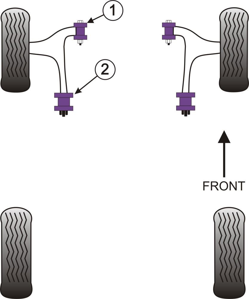 Nissan Elgrand E51 (2002 - 2010) Front Arm Rear Bush