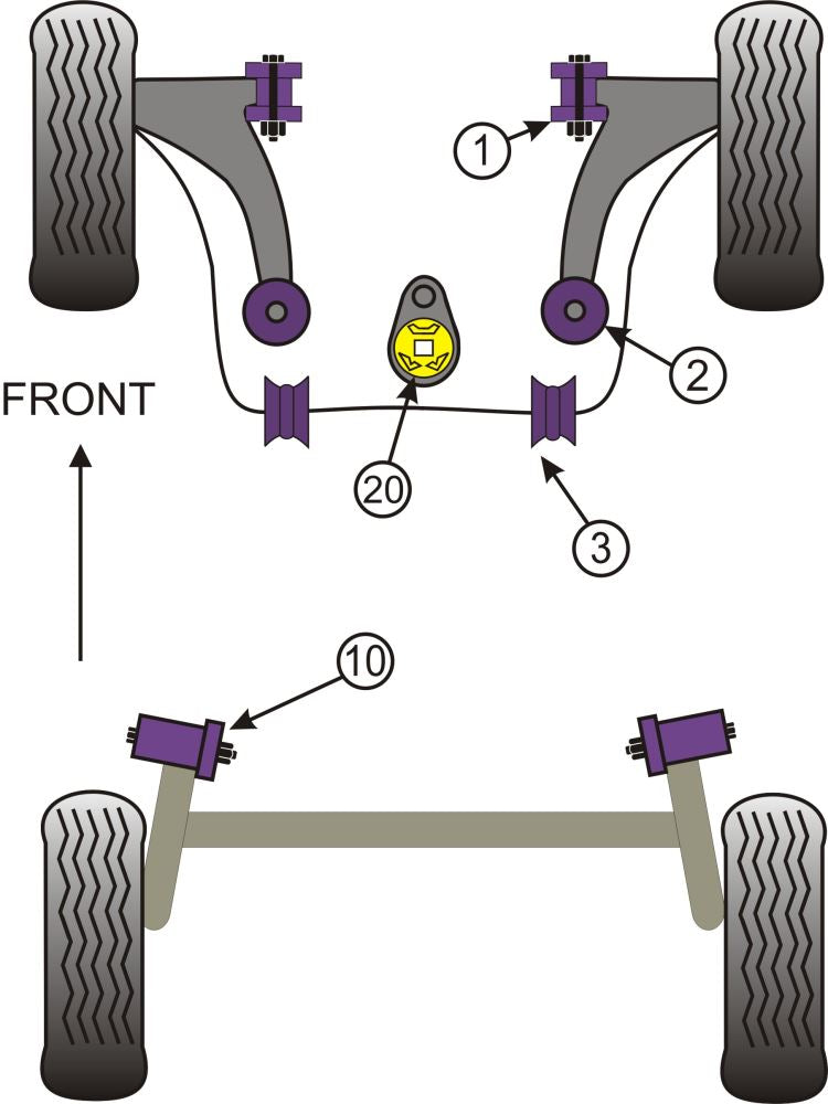 Renault Upper Engine Mount Insert