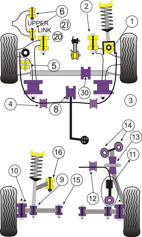 Gear Linkage Mount Rear