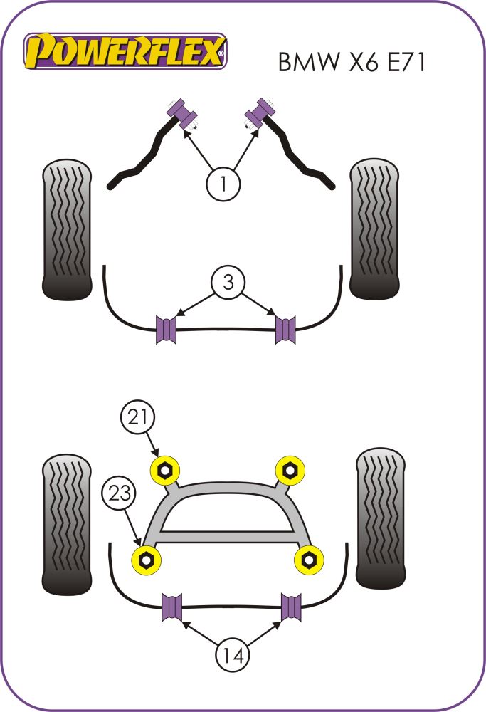 Front Anti Roll Bar Mounting Bush