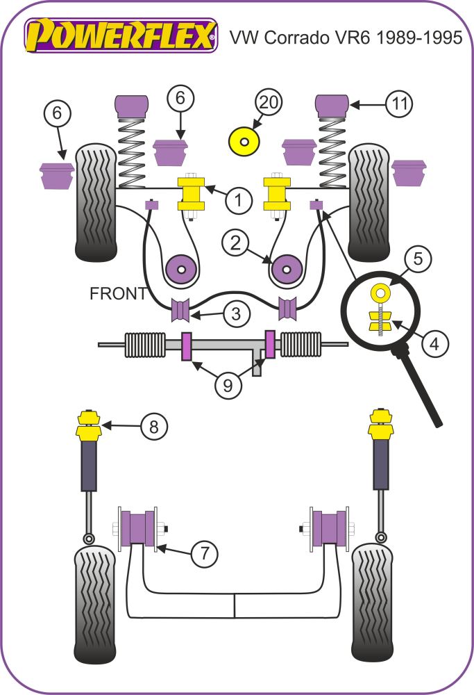 Volkswagen Rear Beam Mounting Bush