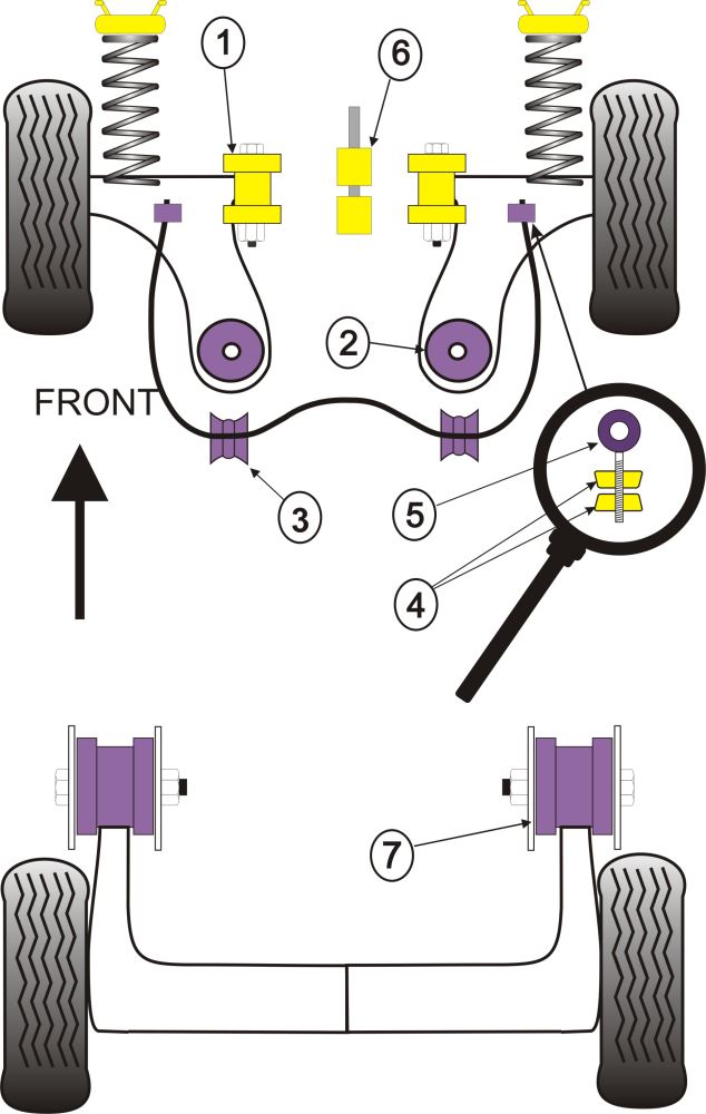 Front Wishbone Rear Bush