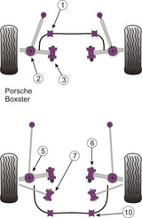 Porsche Track Control Arm & Bush Kit (Adjustable)