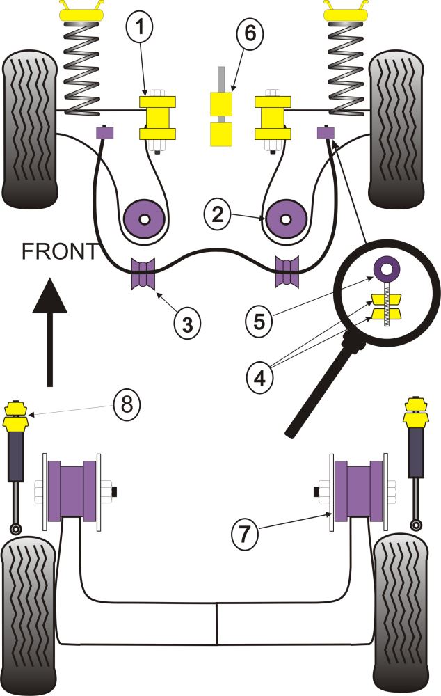 Front Wishbone Rear Bush