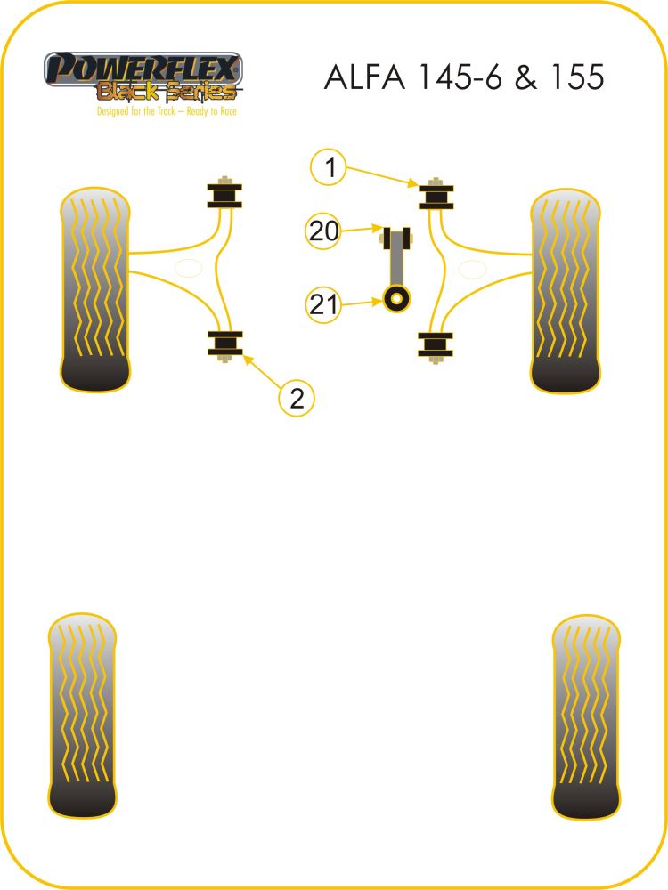 Alfa Romeo Engine Mount Stabiliser to Chassis Bush