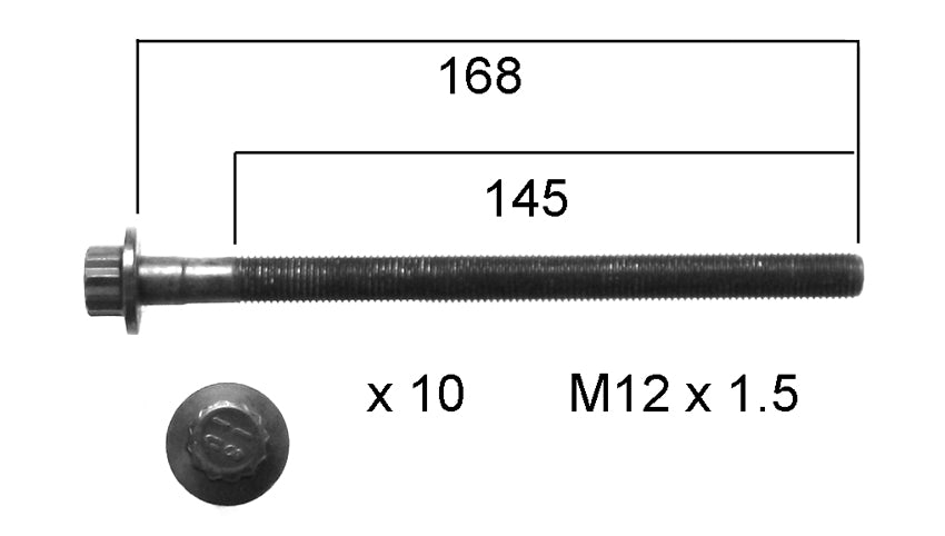 Hyundai Accent Permaseal Head Bolt Set