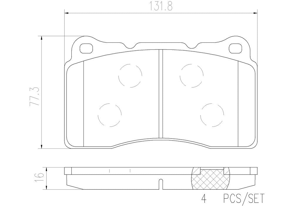 Mitsubishi Lancer Evo 7 8 9 10 Brembo Brake Pads