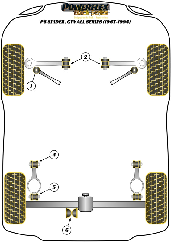Alfa Romeo Rear Trailing Arm Rear Bush