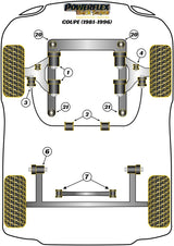 Audi 80 / 90 - inc S2/RS2 & Quattro  Front ARB Drop Link to Wishbone Bush 16mm