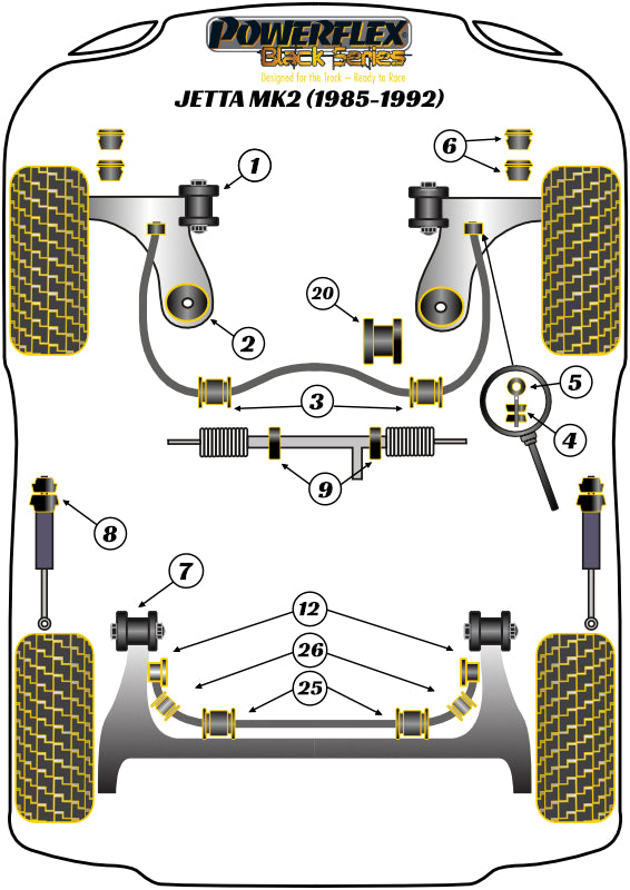Rear Lower Engine Mount Bush