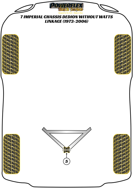 Caterham 7 (DeDion without Watts Linkage) DeDion "A" Frame Centre Bush