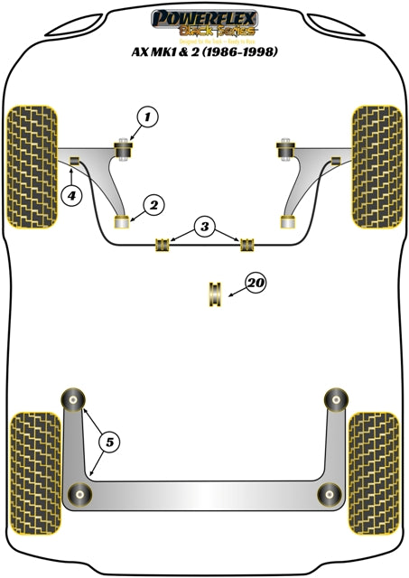 Anti Roll Bar Outer Bush 20mm