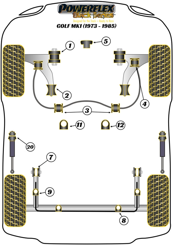 Volkswagen Rear Beam Mounting Bush