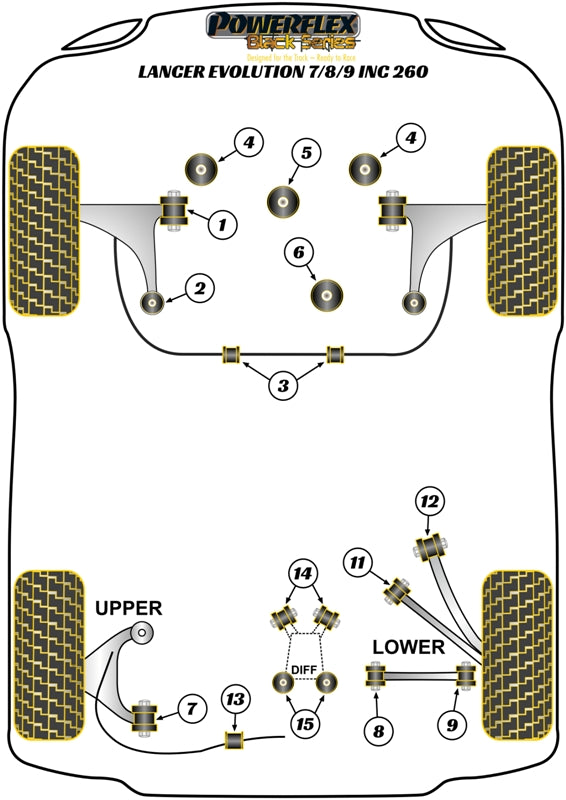 Mitsubishi Front Anti Roll Bar Bush 26mm
