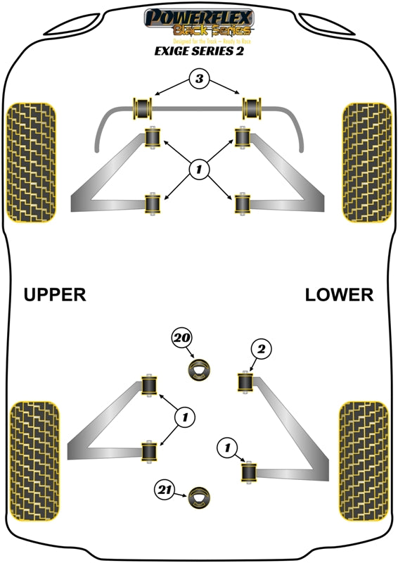 Front and Rear Wishbone Bush