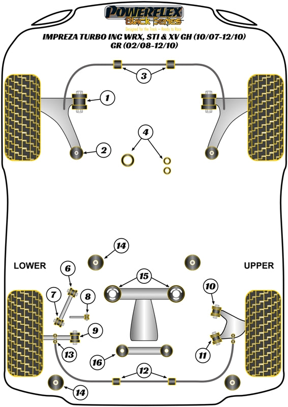 Rear Anti Roll Bar Bush 14mm