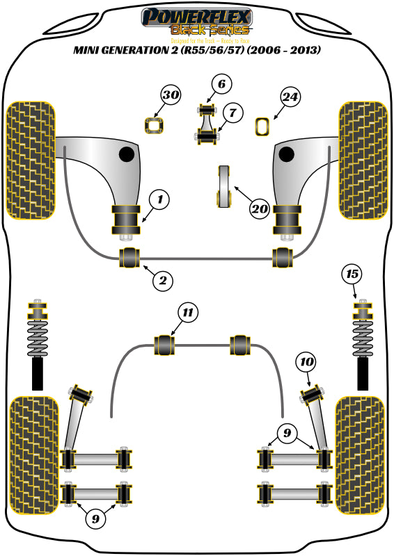 Mini Lower Engine Mount Small Bush
