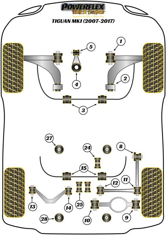 Front Wishbone Rear Bush Anti-Lift & Caster Offset