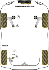 Subaru Front Wishbone Rear Bush Anti-Lift & Caster Adjust