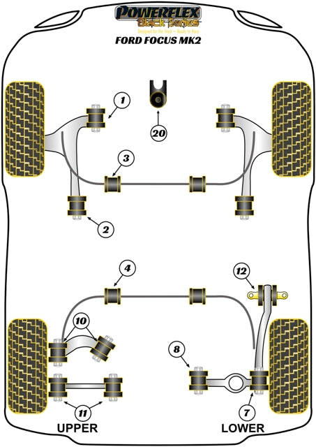 Front Anti Roll Bar To Chassis Bush 22mm