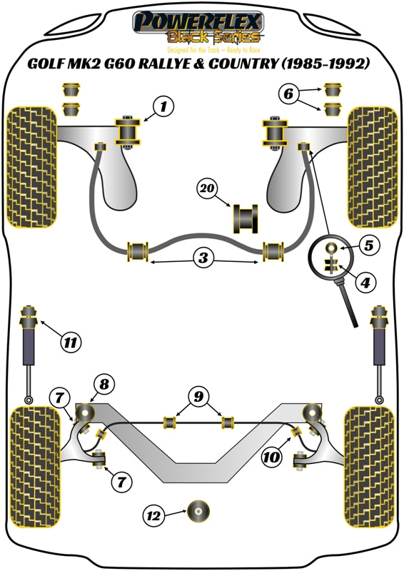 Rear Lower Engine Mount Insert
