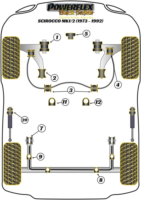 Front Wishbone Inner Bush